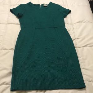 Green fitted dress